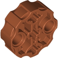 Lego kulatý konektor, tmavě oranžová (6071683, 6186131)